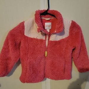 Cat & Jack Girl's Zip Up Pink Fleece Jacket - 4T